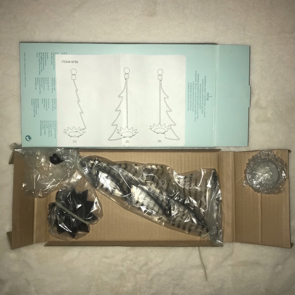 PARTYLITE WHISPERING PINES VOTIVE TREE 12.5” P9758 (Part of Set 2 of 2)